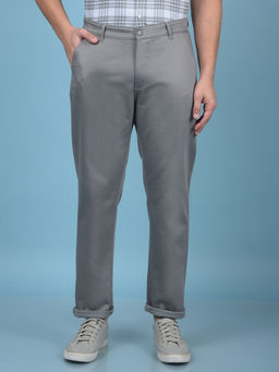 CRIMSOUNE CLUB - Club Men Grey Printed Trouser