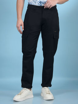 CRIMSOUNE CLUB - Club Men Black Cargo Trouser