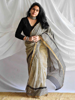 Sundarii - Raasta Kota Doria Saree with Unstitched Blouse