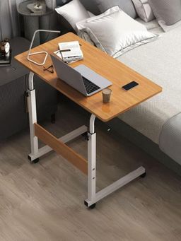 Savya Home - Brown Walnut Manual Height Adjustable Desk