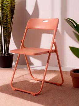 Savya Home - Orange Folding Chair