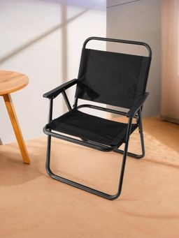 Savya Home - Black Foldable Chair