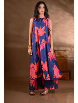 SHOP GULMOHAR - Blue Crepe Printed Co-Ord Set