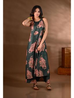 SHOP GULMOHAR - Green Crepe Printed Co-Ord Set