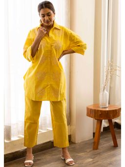 Maitri Jaipur - Rambha Yellow Co-Ord Set