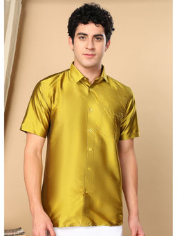 TATTVA - Gold Toned Solid Opaque Shirt