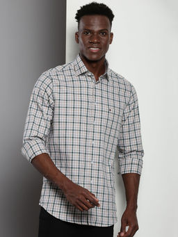 Tommy Hilfiger - Men Off White Checks Shirt