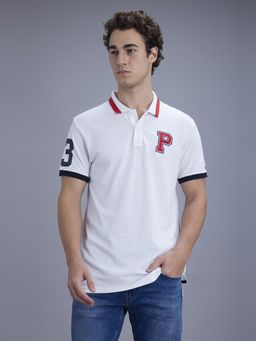 Pepe Jeans - Men White Regular Fit Polo T-Shirt