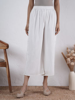 PINKSKY - Womens White Palazzo