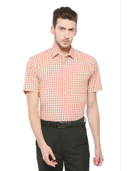 Peter England - Men Multi-Colour Cotton Regular Fit Shirt