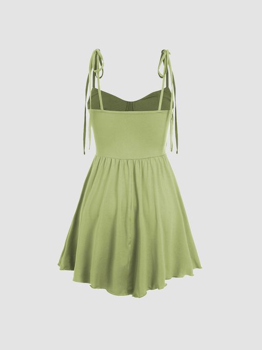 cider green corset dress Party