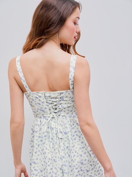 black lace bodice dress retroféte Women's Noema Embellished Lace Dress - Black main image 0