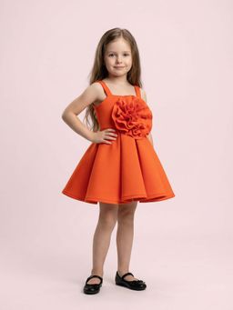 MIAKKI - Orange Nora dress