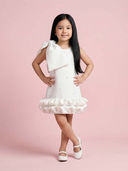 MIAKKI - Sara White Bow Dress