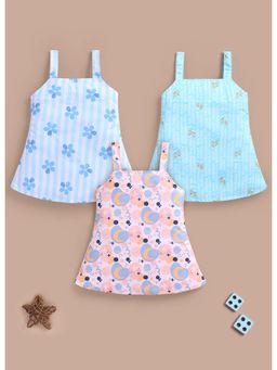 Toonyport - Girls Sleeveless Dress (Pack of 3)