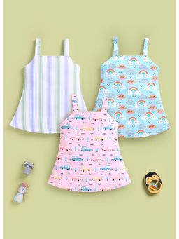 Toonyport - Girls Sleeveless Dress (Pack of 3)
