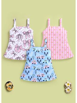 Toonyport - Girls Sleeveless Dress (Pack of 3)