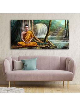 Vibecrafts - Wall Painting of Lord Buddha with Nature Background