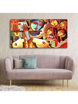 Vibecrafts - Lord Radha Krishna Decorative Pattern Canvas Big Wall Painting Wall Art
