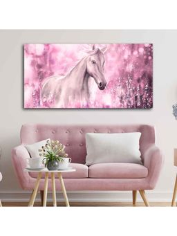 Vibecrafts - Beautiful White Horse Premium Wall Painting