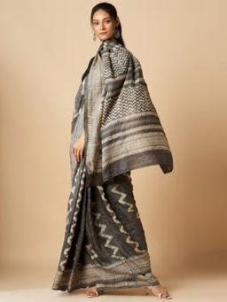 Fabindia - Silk Dabu Printed Sari