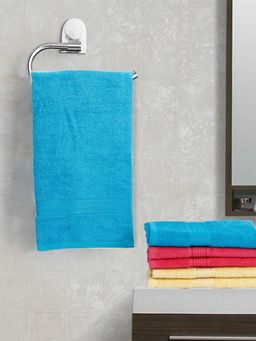 KOPA - Quick Dry 100% Cotton Soft Terry Towel -6Pc Hand Towel D'Ross Solid-Multi