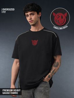 The Souled Store - Smiley: Good Trouble Men's Oversized T-Shirt