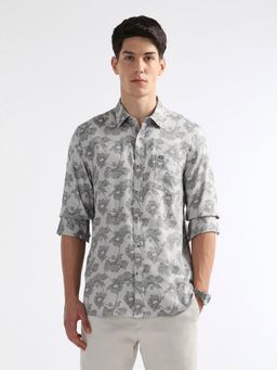 Arrow Sports - Men's Floral Printed Dobby Shirt