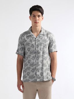 Arrow Sports - Men's Floral Printed Dobby Shirt