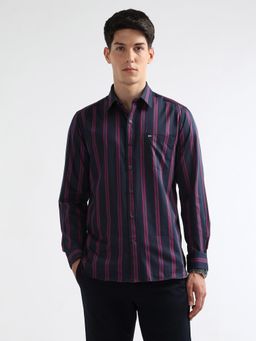 Arrow Sports - Men's Vertical Striped Twill Shirt
