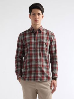 Arrow Sports - Men's Tartan Checked Twill Shirt