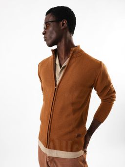 High Star - Men's Solid Regular Fit High Neck Full Sleeves Sweater