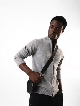 High Star - Men's Solid Regular Fit High Neck Full Sleeves Sweater