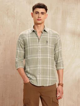 U.S. Polo Assn. Denim Co. - Men's Legend Of Horseshoe Tartan Checked Shirt