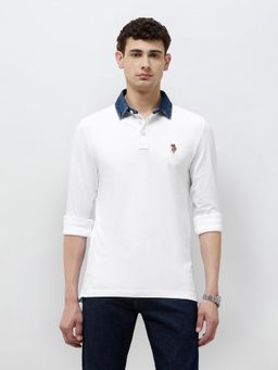 U.S. Polo Assn. Denim Co. - Men's Solid Regular Fit Polo T-Shirt