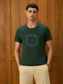 U.S. POLO ASSN. - Men's Brand Embroidered Varsity Theatre T-Shirt