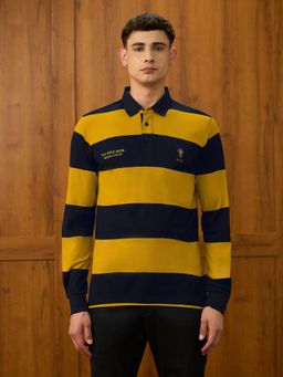 U.S. POLO ASSN. - Men's Horizontal Striped Varsity Theatre Polo T-Shirt