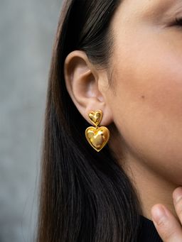 Shaya by CaratLane - 925 Silver Shaya by CaratLane You and Your Clumsy Spills Dangler Earrings In Gold Plated
