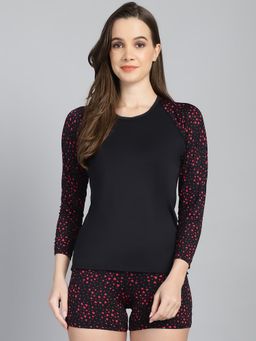 Cukoo - Padded Black Printed Swim (Set of 2)