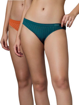 FEIER - Women Multi-Color Swirl Bikini (Pack of 2)