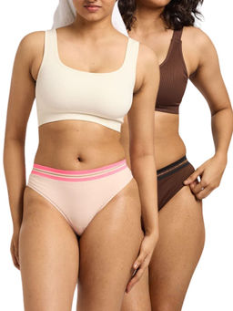 FEIER - Multi-Color Sparkle Women Thong (Pack of 2)