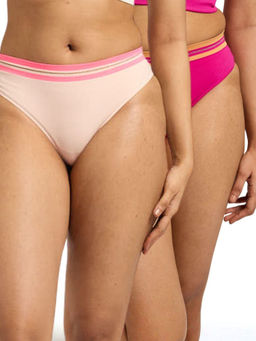 FEIER - Multi-Color Women Sparkle Thong (Pack of 2)