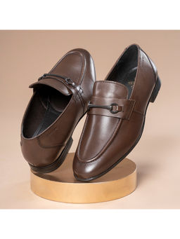 Red Tape - Mens Solid Teak Brown Loafers