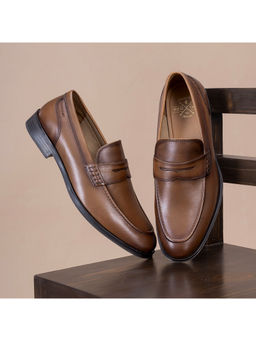 Red Tape - Mens Solid Teak Tan Loafers