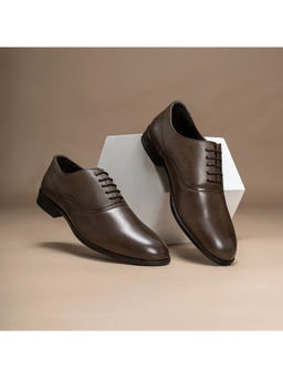 Red Tape - Mens Solid Brown Oxford Shoes