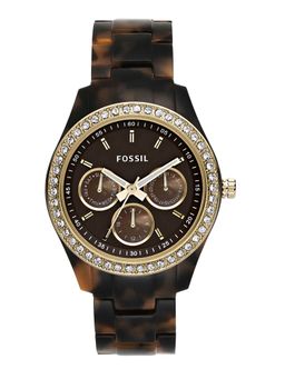 Fossil - Stella Dark Brown Strap Casual Watch Es2795