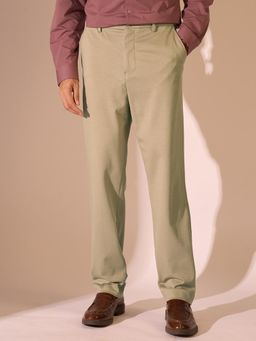 Selected - Khaki Mid Rise Regular Fit Pants