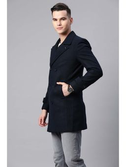 Pierre Carlo - Navy Blue Men's Trench Coat