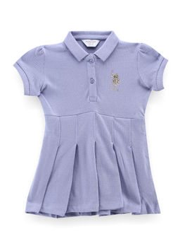 U.S. POLO ASSN. - Girls Solid Cotton Dress