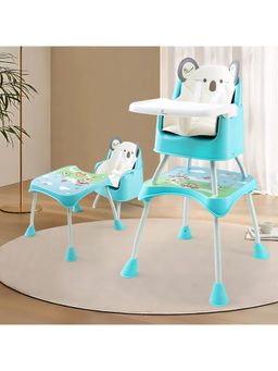 R for Rabbit - Cherry Berry Grand Teddy Blue High Chair